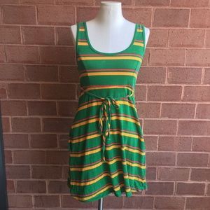 Urban Outfitters Green Orange Yellow Tank Dress